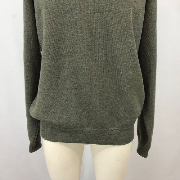 FACONNABLE - MEN'S LARGE - GREEN LONG SLEEVE CEREW NECK 100% MERINO WOOL SWEATER - Picture 3 of 7